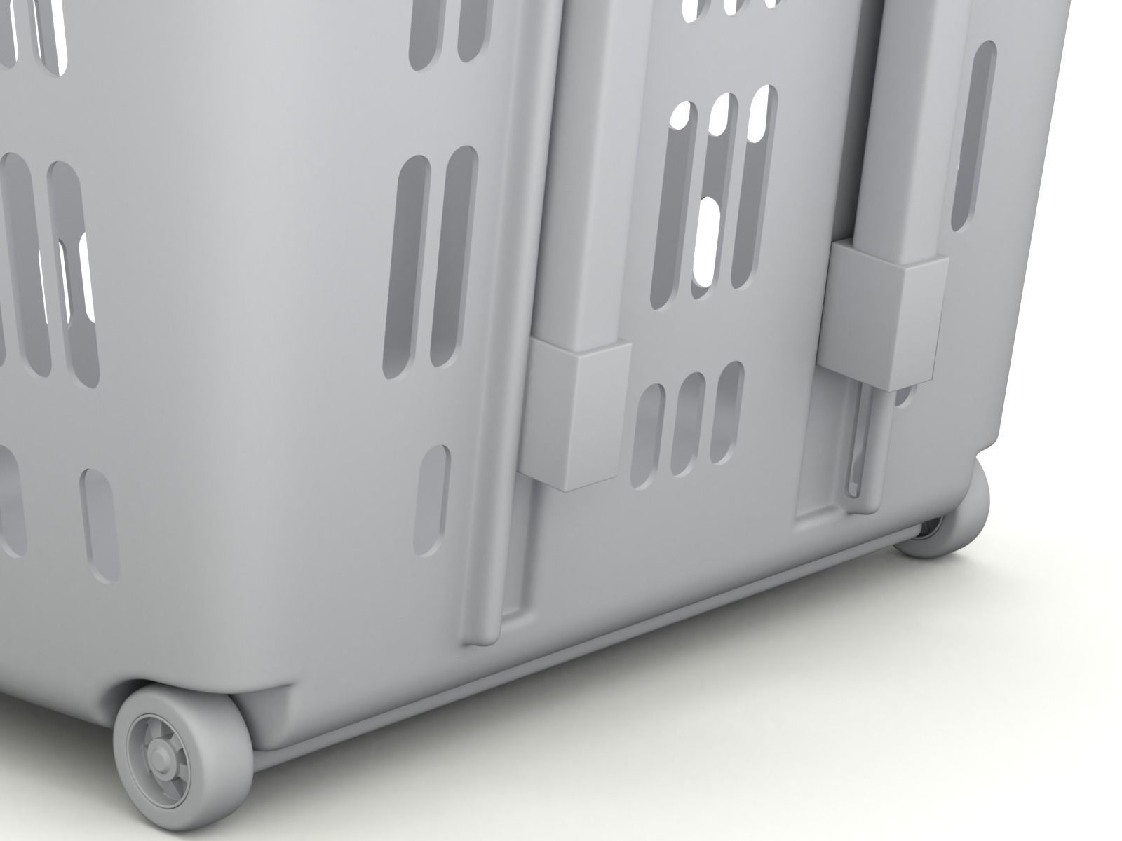 Rolling Shopping Basket 3D model_17