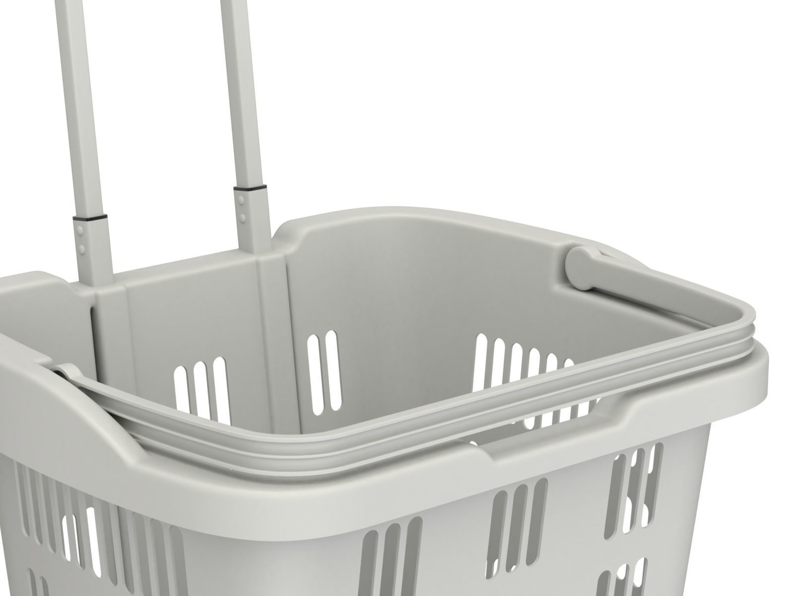 Rolling Shopping Basket 3D model_15
