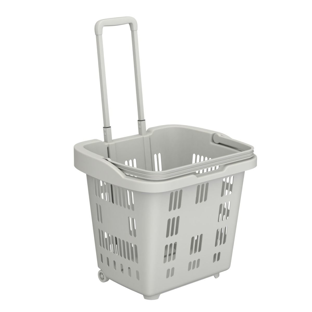 Rolling Shopping Basket 3D model_14