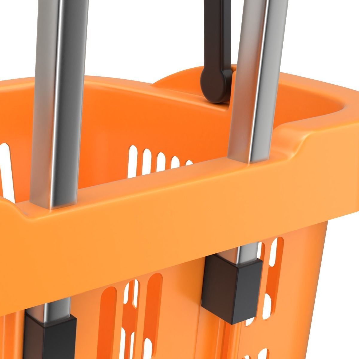 Rolling Shopping Basket 3D model_8