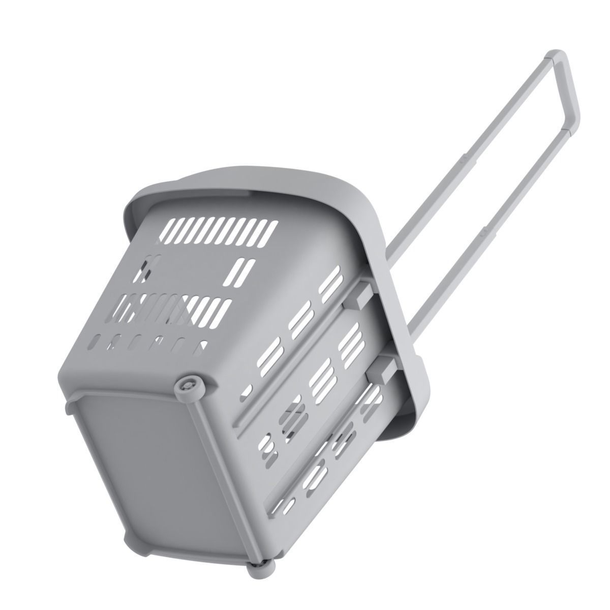 Rolling Shopping Basket 3D model_21