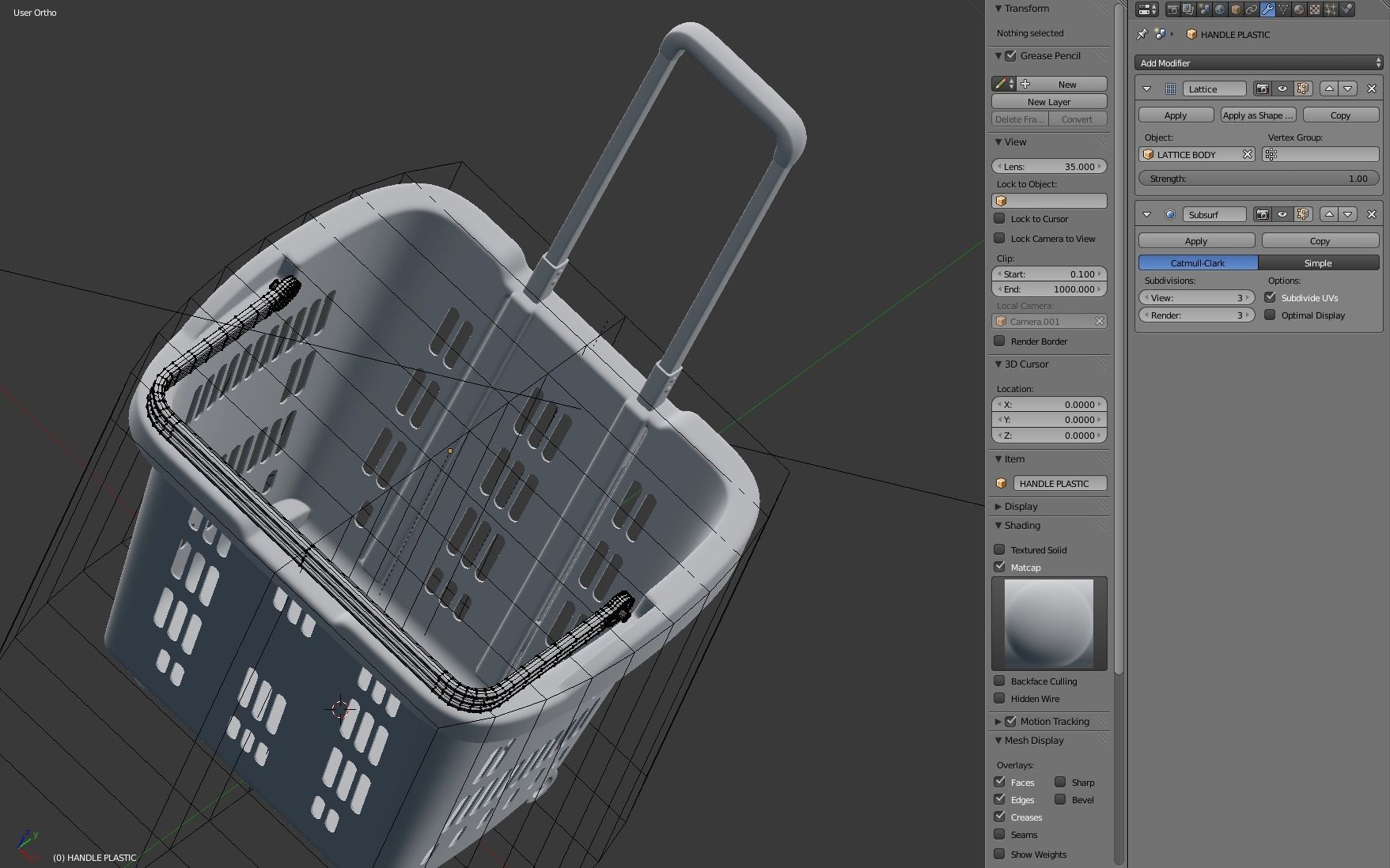 Rolling Shopping Basket 3D model_24