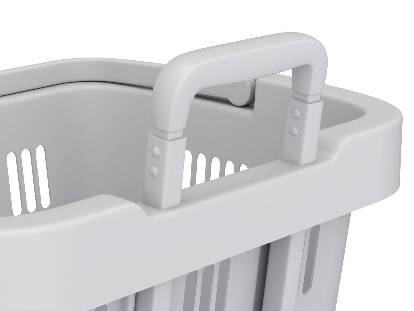 Rolling Shopping Basket 3D model_18