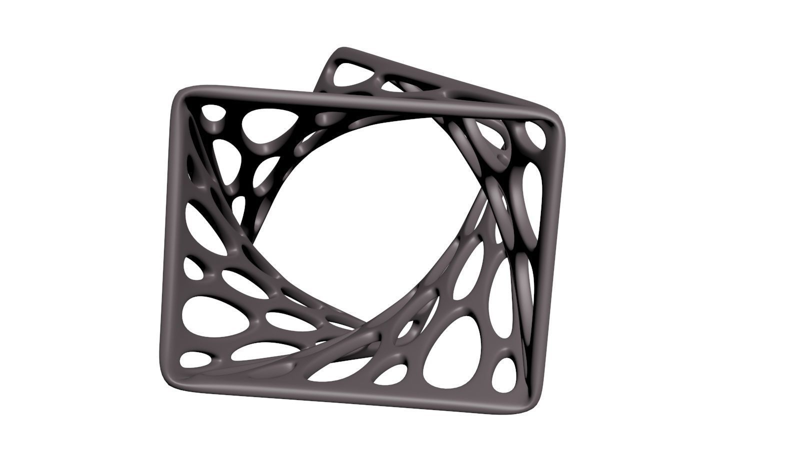 Parametric Design cube 3D print model_2