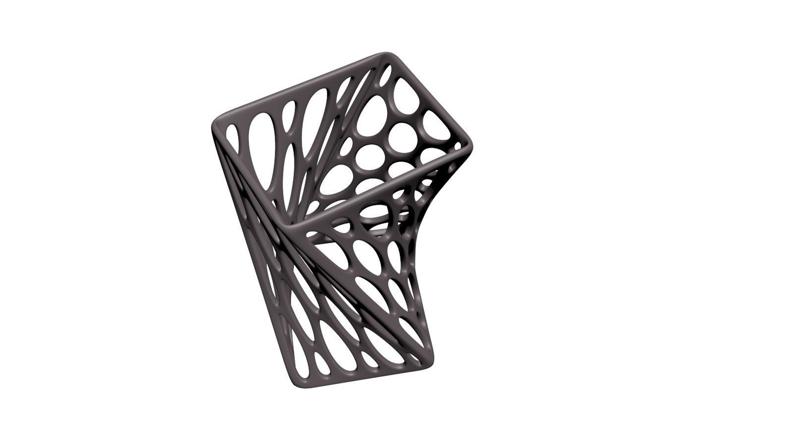 Parametric Design cube 3D print model_1