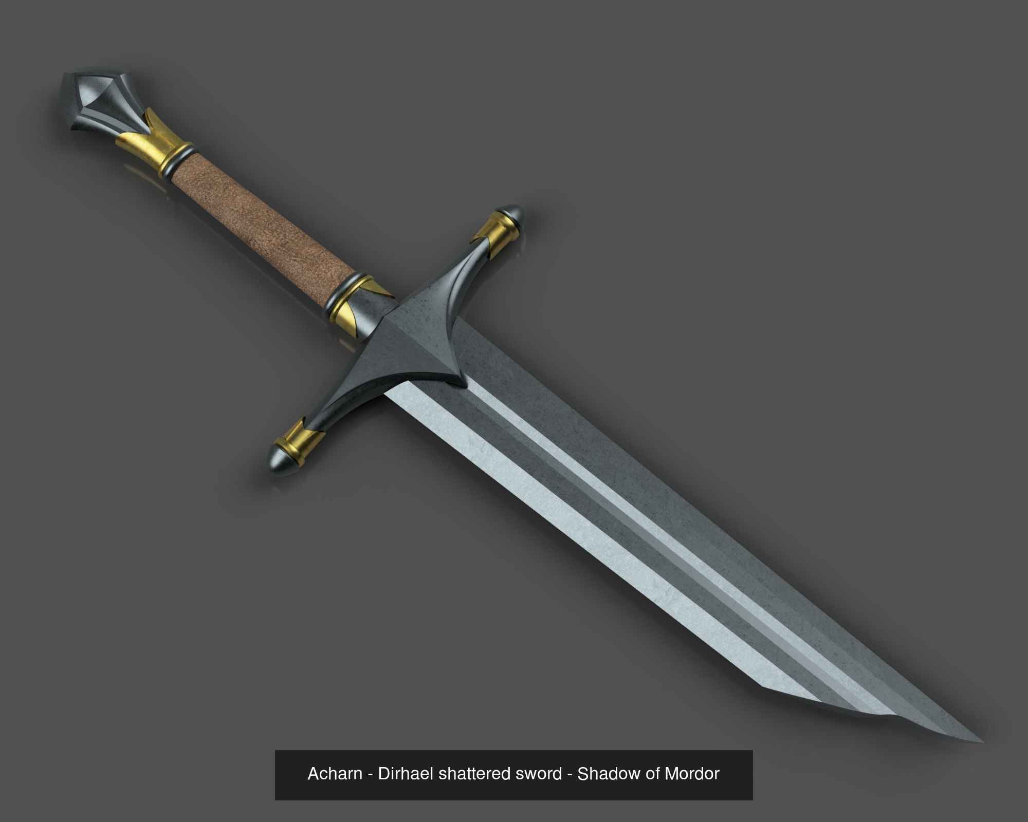 Shadow of Mordor Swords and Scabbards 3D printable 3D Model Collection_6