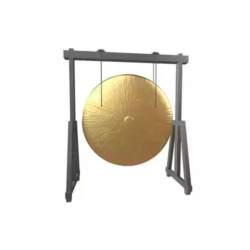 Gong v1 001 Low-poly 3D model