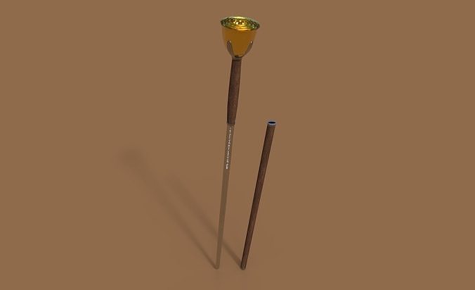 PBR Rose Cane Sword Free low-poly 3D model