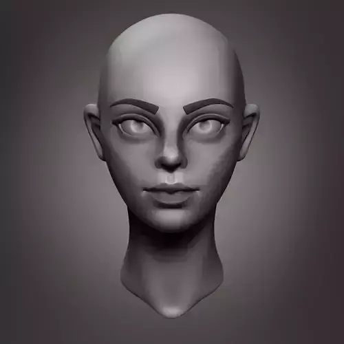 FREE - Stylized Head Free 3D model