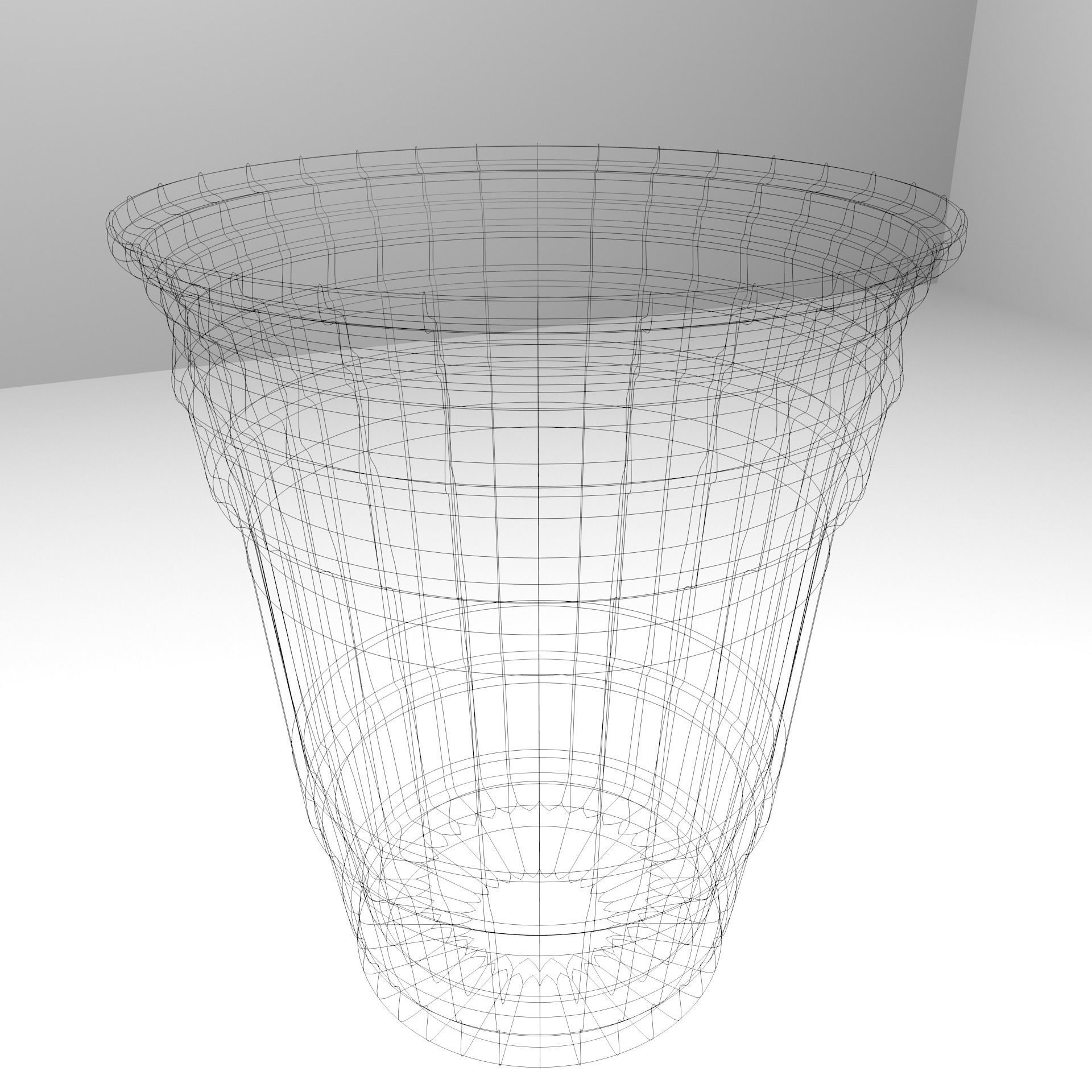 Red Plastic Cup 3D model_4