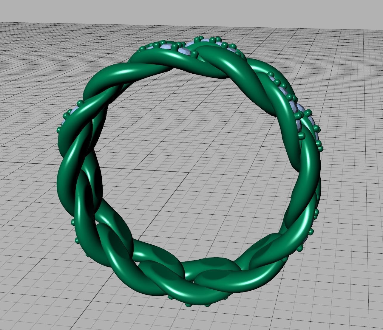DIAMOND Cuban Link Heavy Chain Ring 7mm Wide 8US Size 3dmodel 3D print model_27