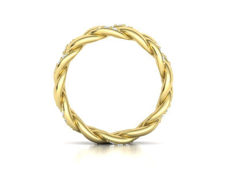 DIAMOND Cuban Link Heavy Chain Ring 7mm Wide 8US Size 3dmodel 3D print model_22