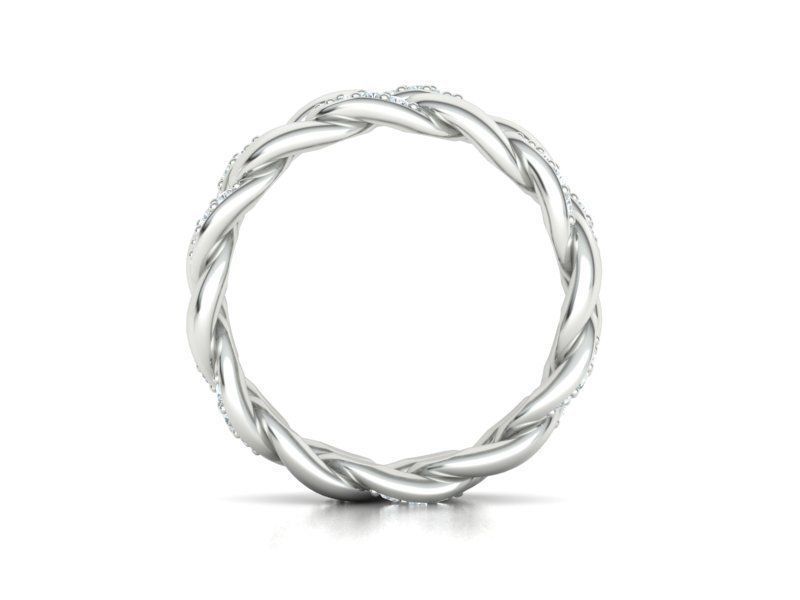 DIAMOND Cuban Link Heavy Chain Ring 7mm Wide 8US Size 3dmodel 3D print model_21