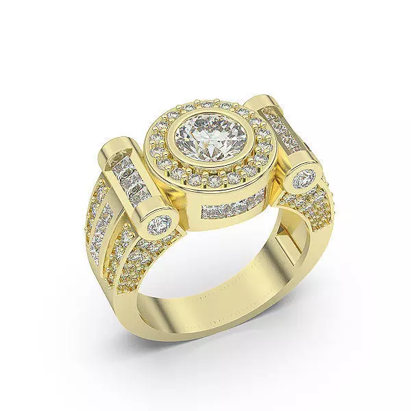 fashion Ring  Silver Gold  Silver Gold  Print 3D print model_0