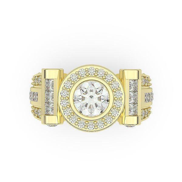 fashion Ring  Silver Gold  Silver Gold  Print 3D print model_3