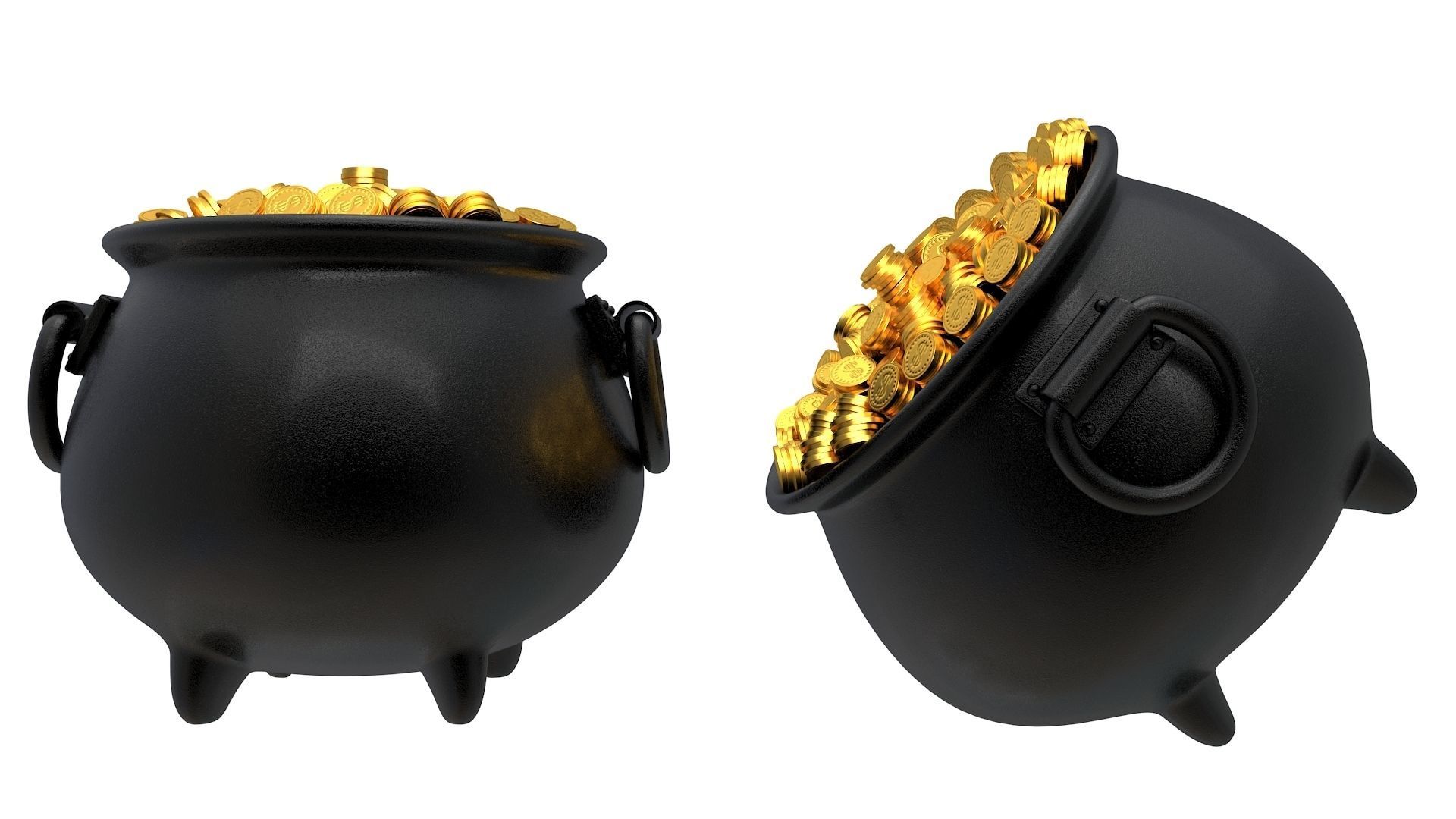 Pot of Gold 02 3D model_6