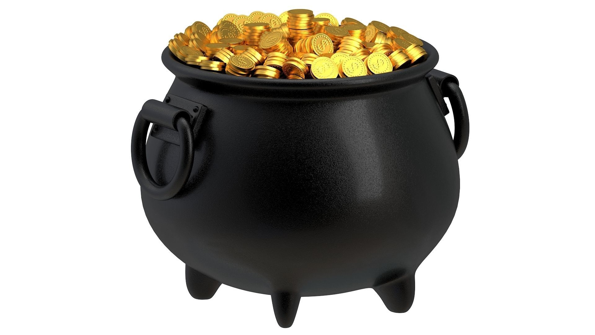 Pot of Gold 02 3D model_1