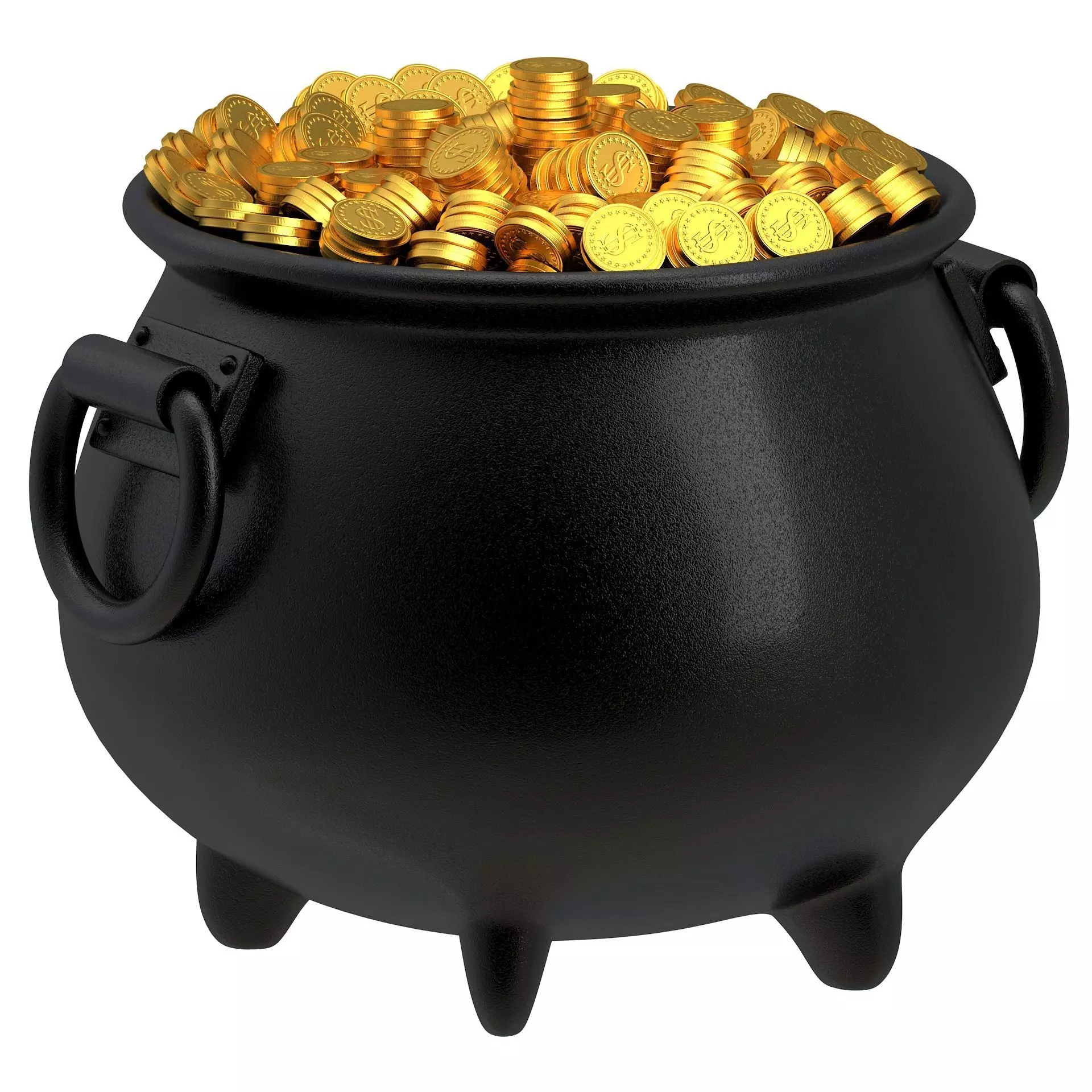 Pot of Gold 02 3D model_0
