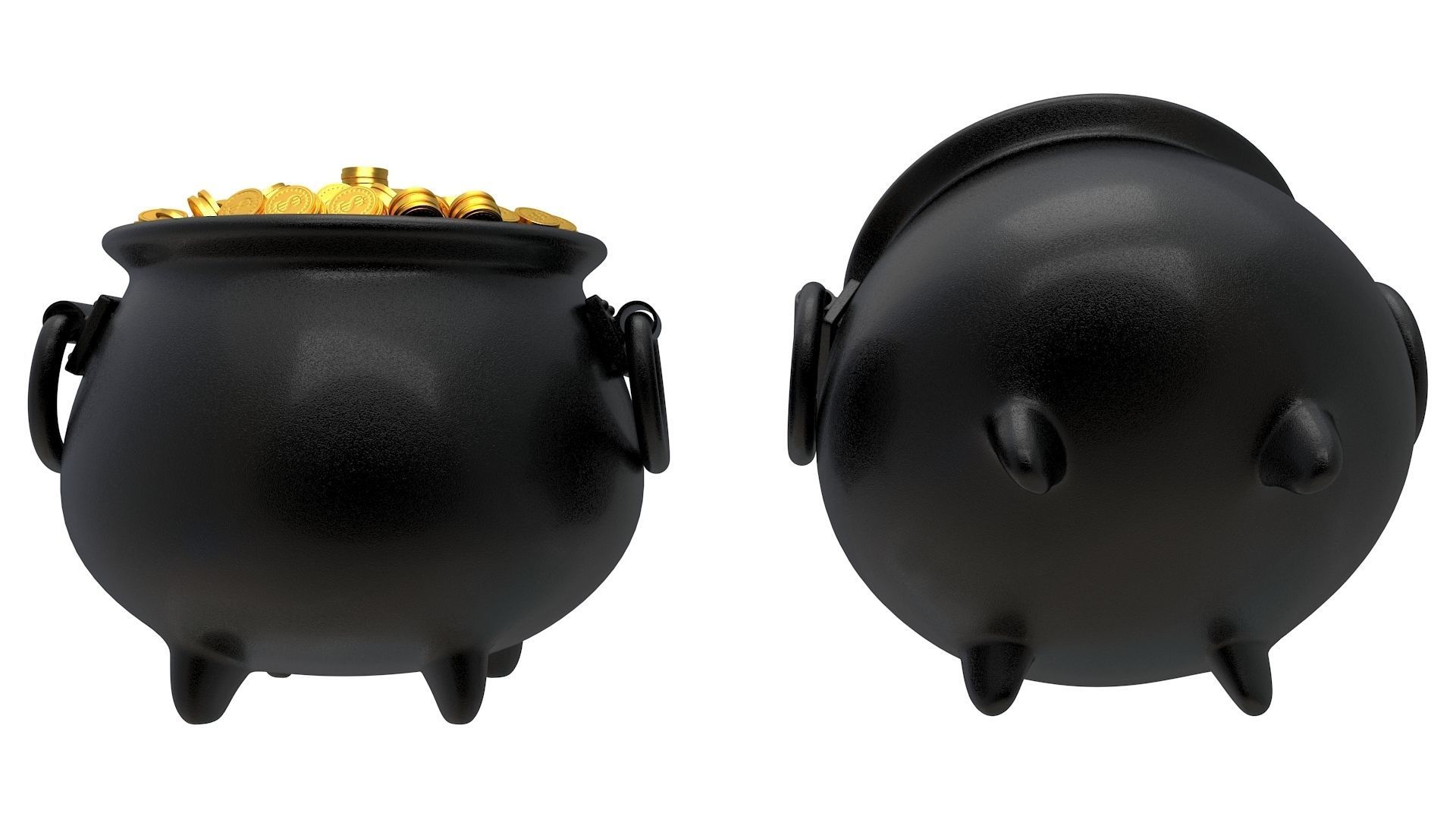 Pot of Gold 02 3D model_4