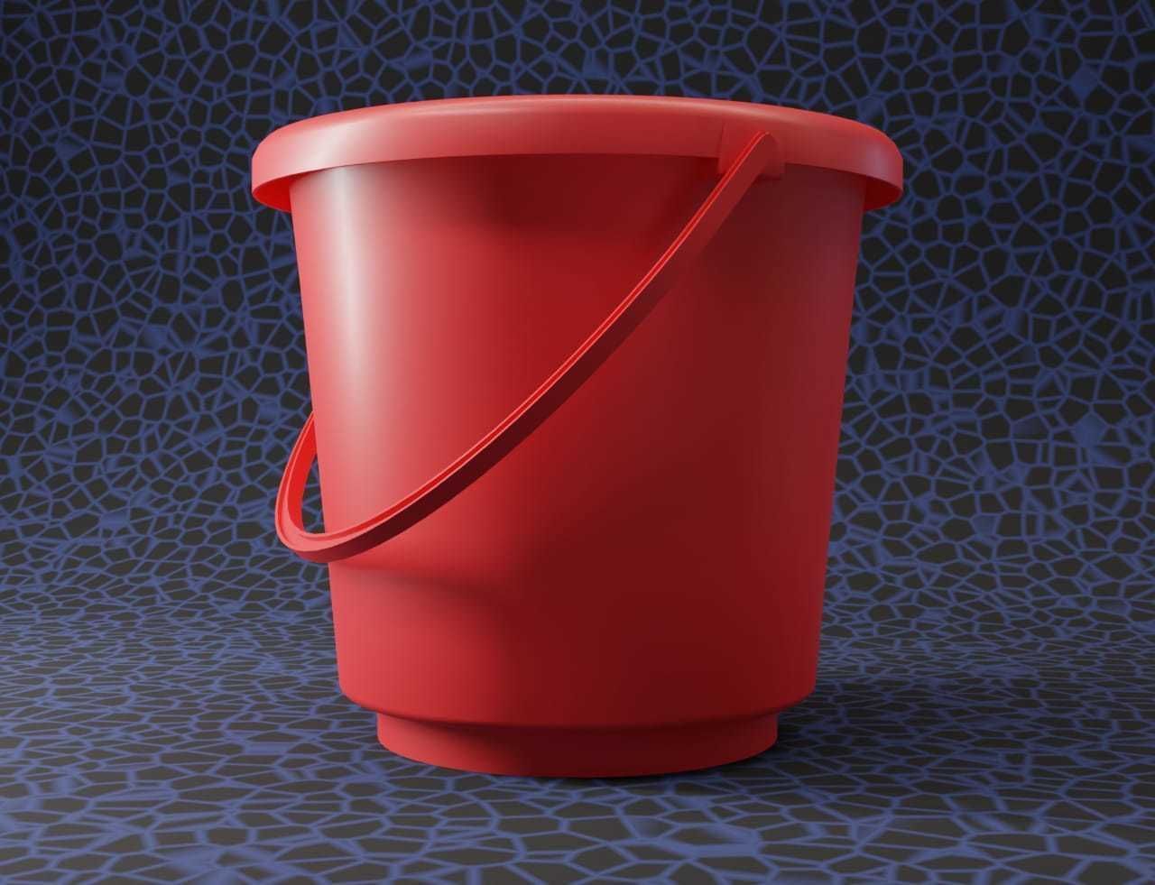 Bucket plastic 3D model_4