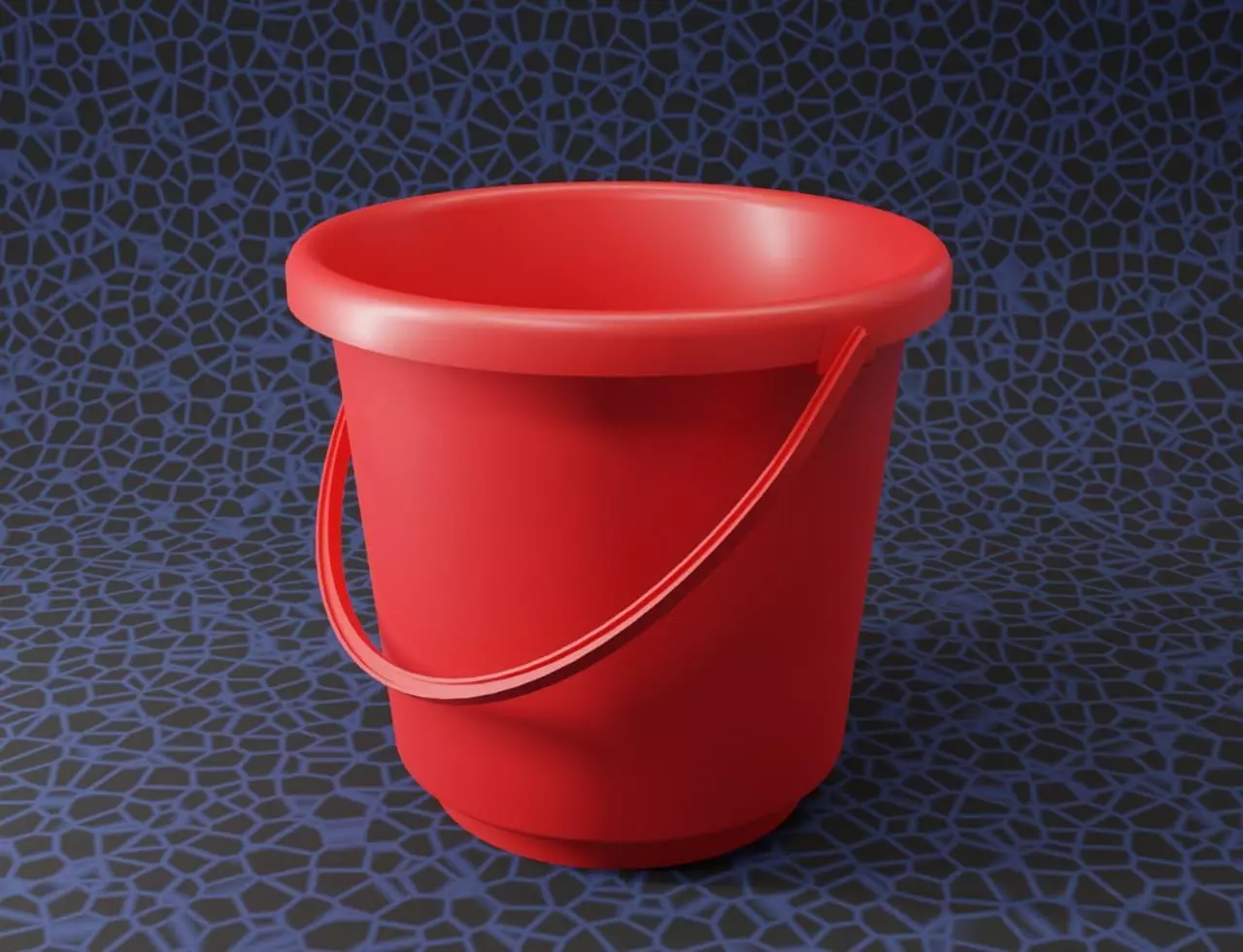 Bucket plastic 3D model_0