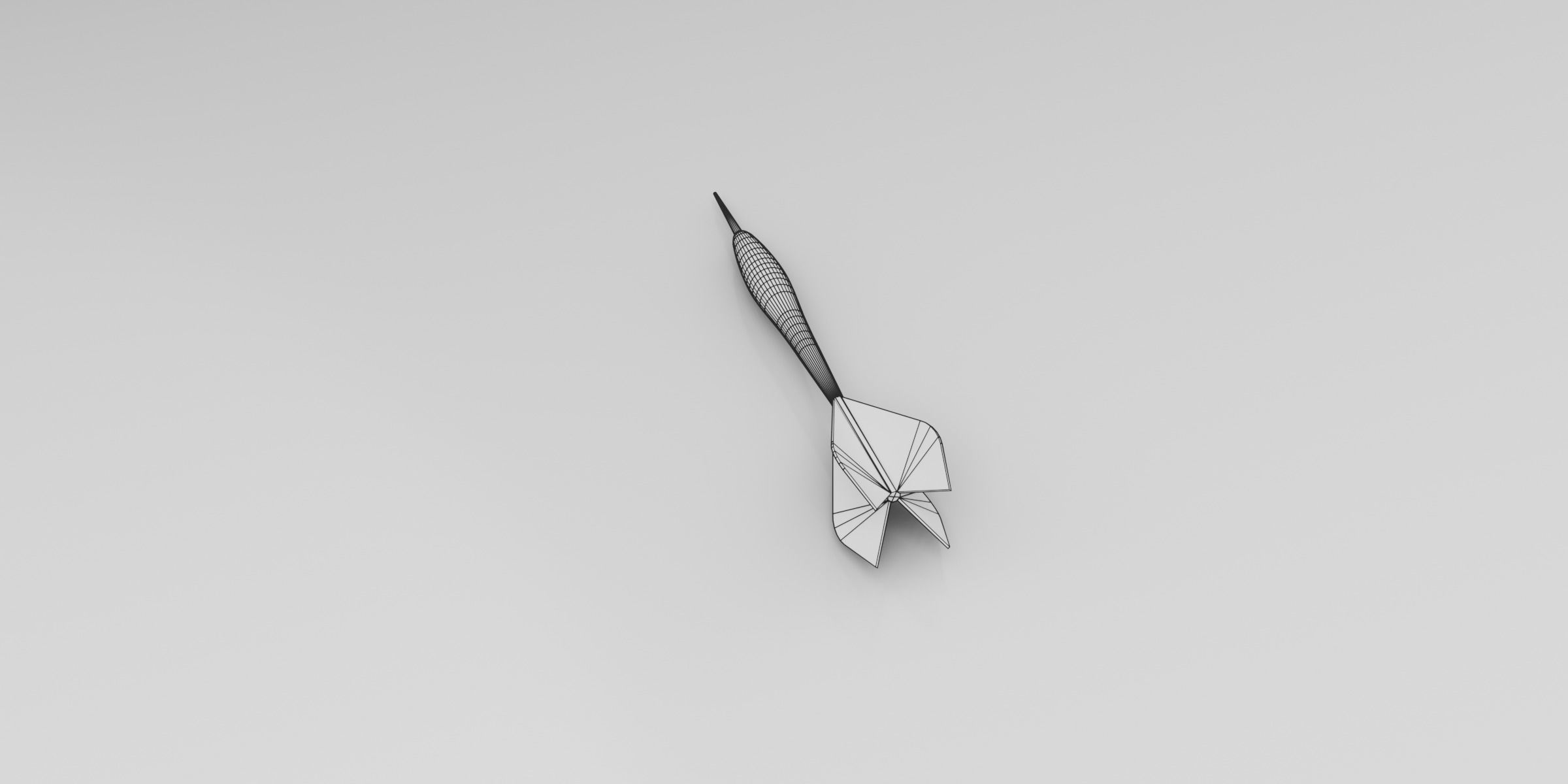 Darts Game Set Low-poly 3D model_6