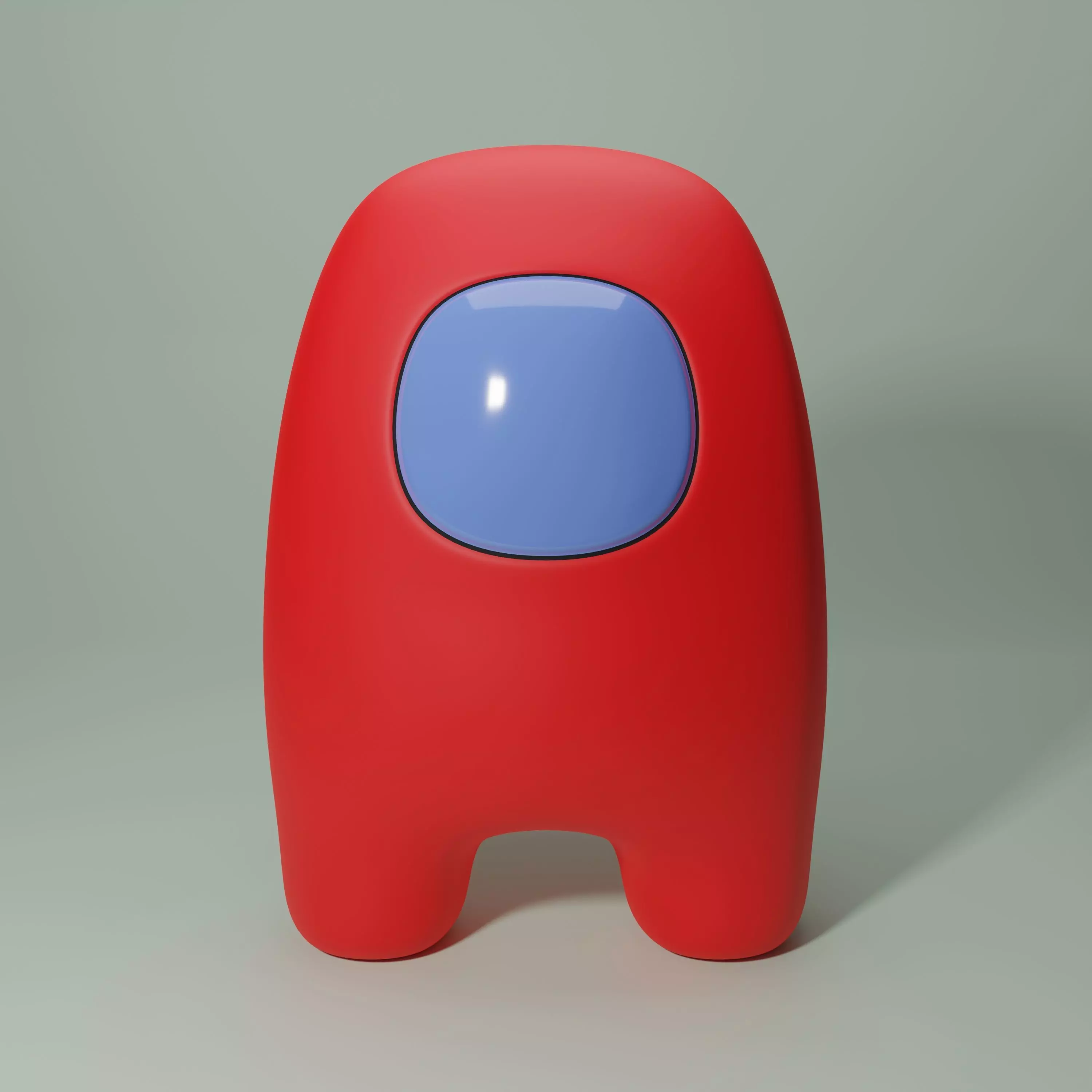 Among Us - Red character Model Free 3D model