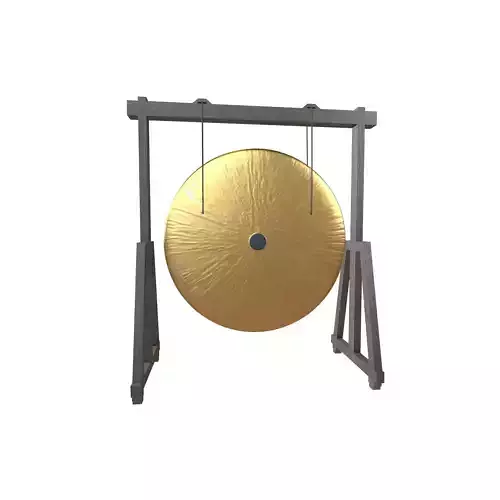 Gong v1 002 Low-poly 3D model