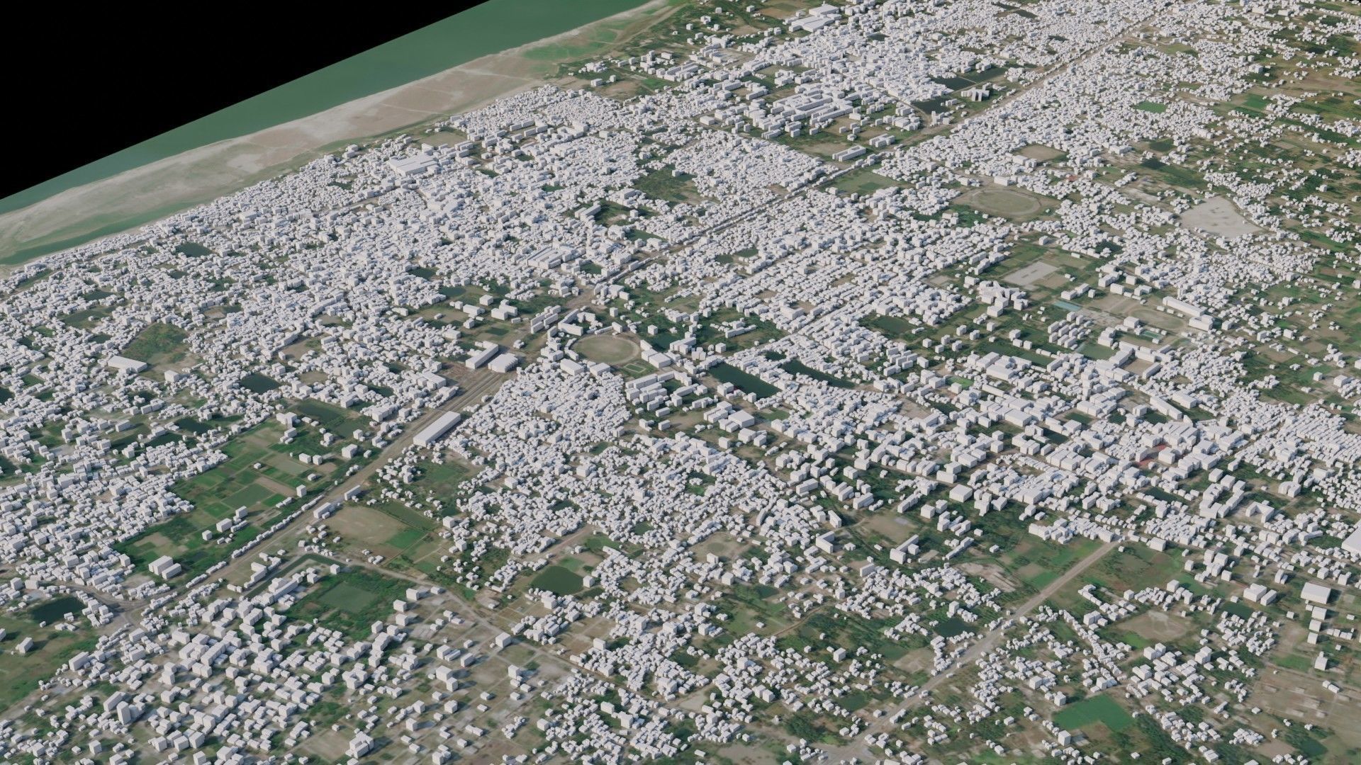 Rajshahi - Bangladesh 3D model_1