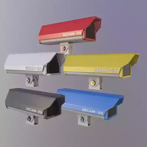 Security Camera - Multiple Colors Low-poly 3D model