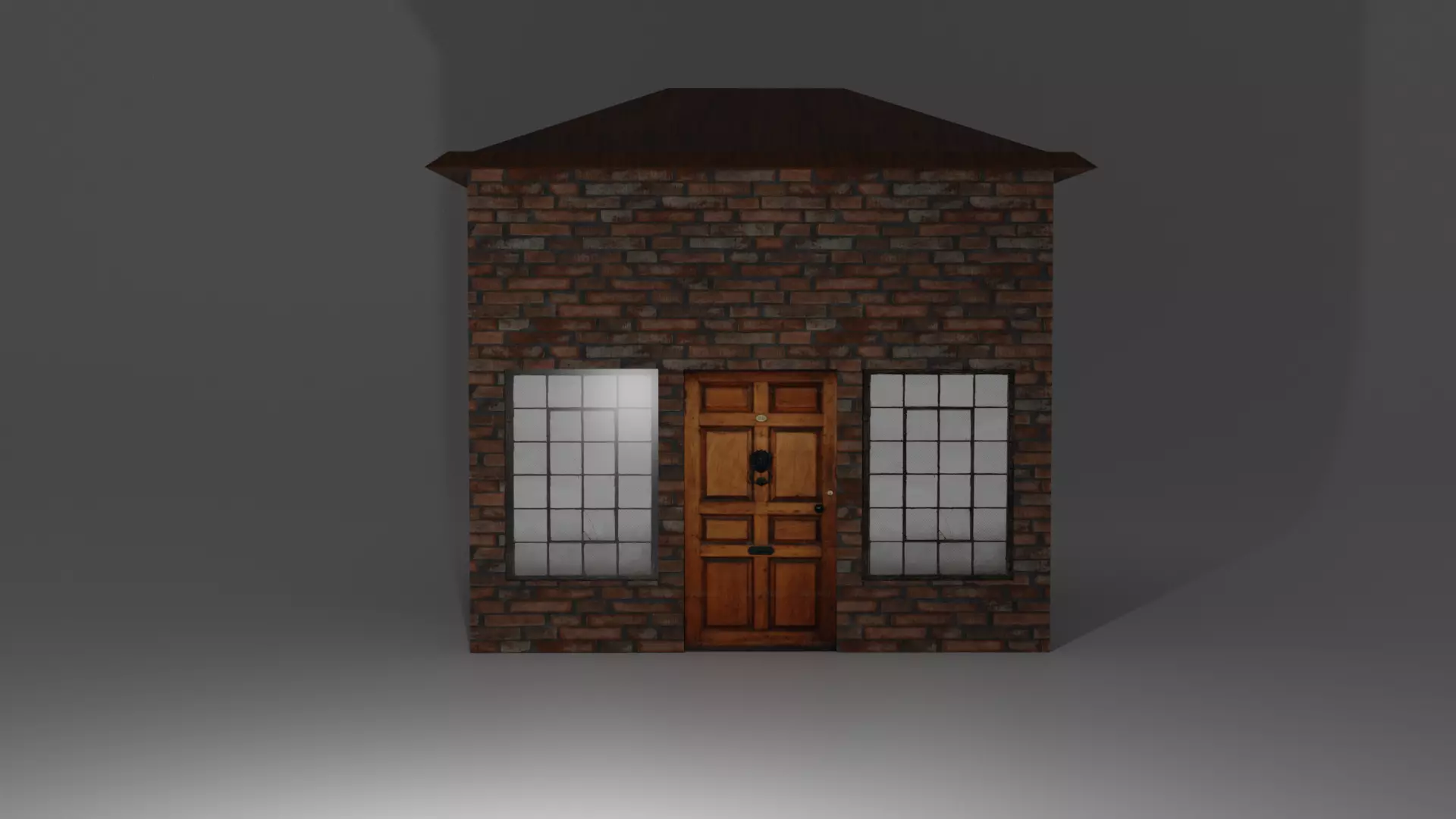 LowPoly House for Game Free low-poly 3D model