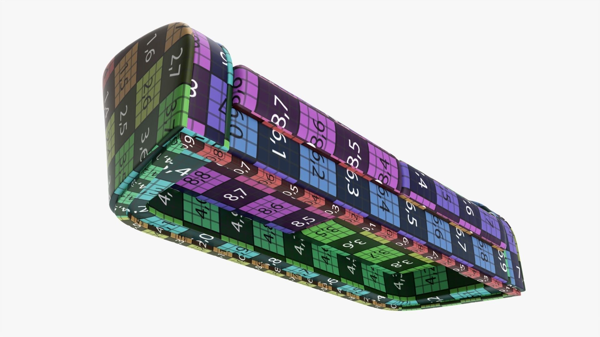 Loveseat sofa 02 3D model_12