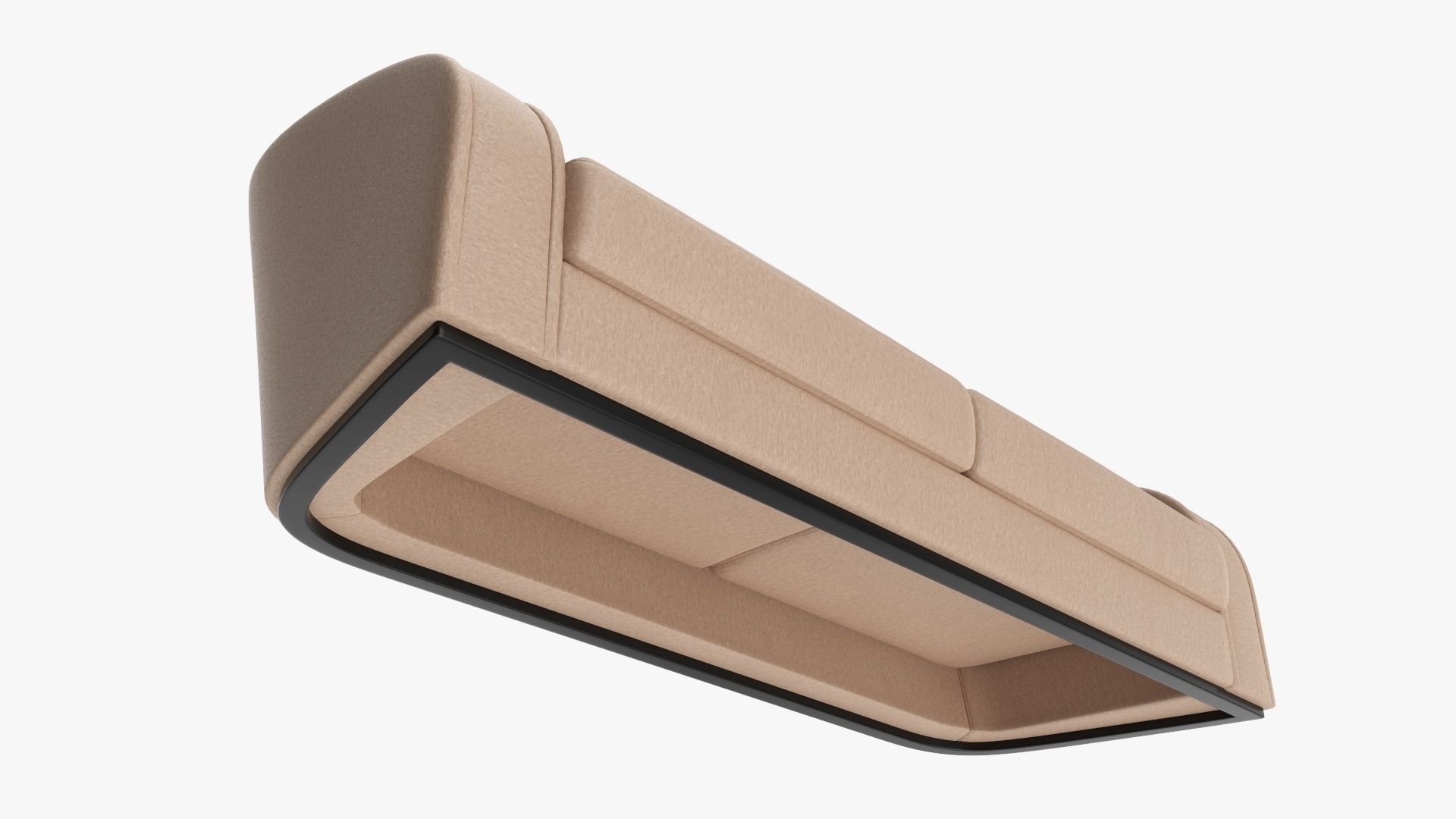 Loveseat sofa 02 3D model_3