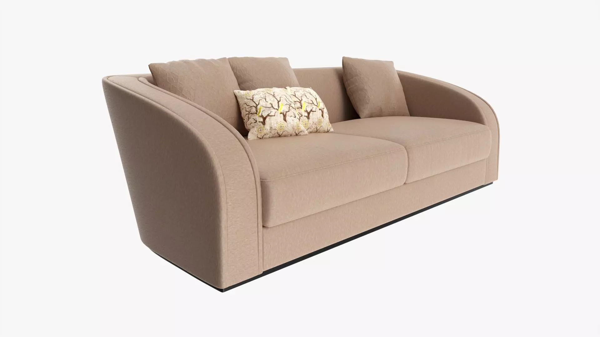 Loveseat sofa 02 3D model_0