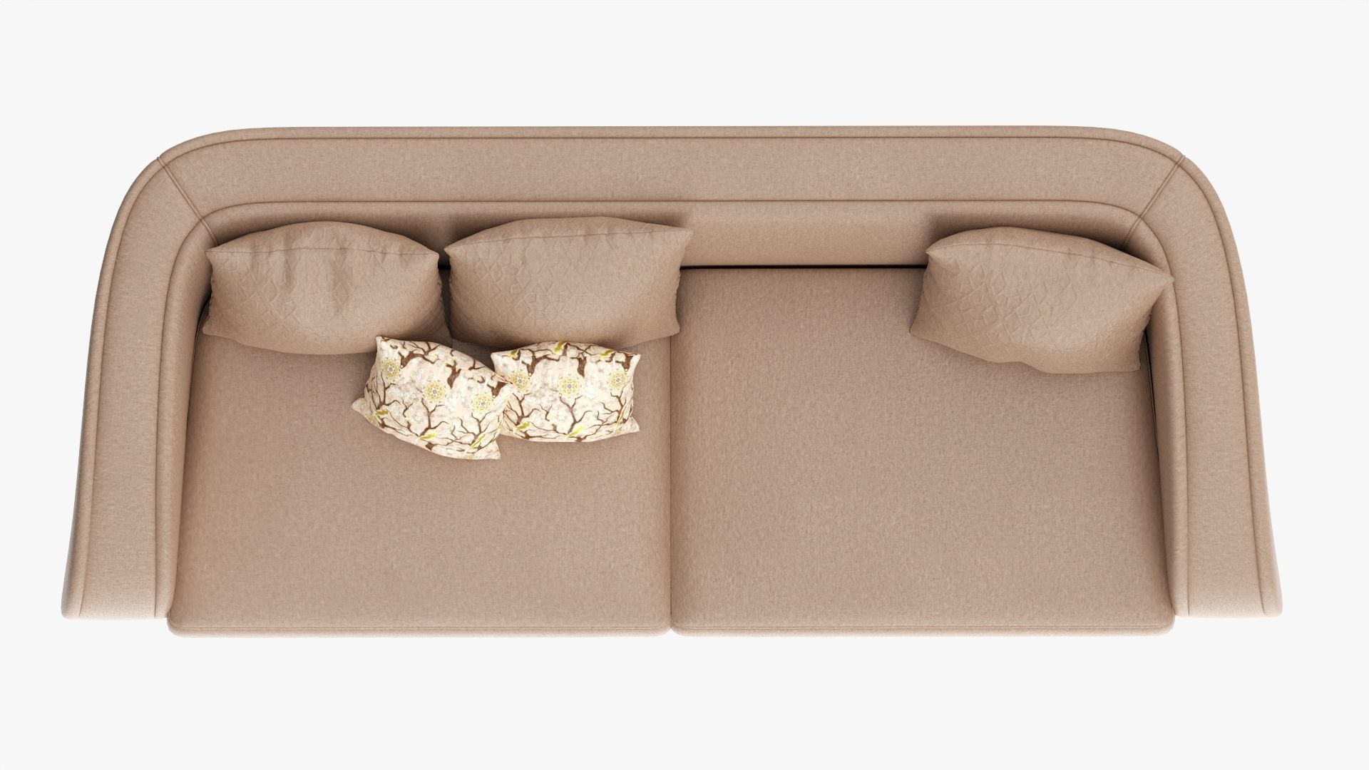 Loveseat sofa 02 3D model_6