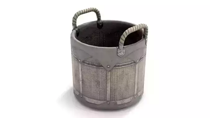 Wicker Grocery Basket