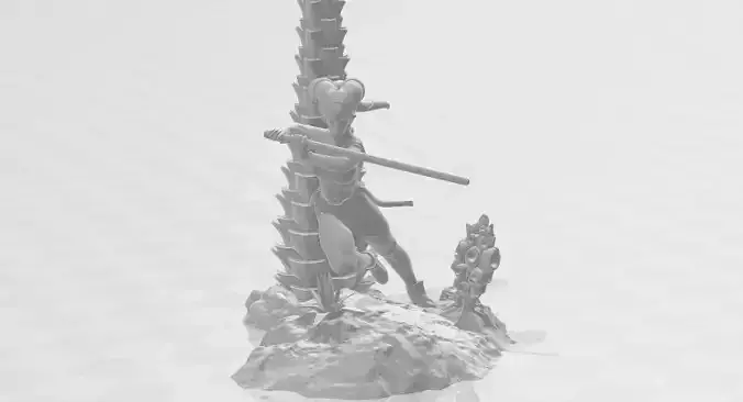 Star Wars Aayla Secure sculpture 3D print model