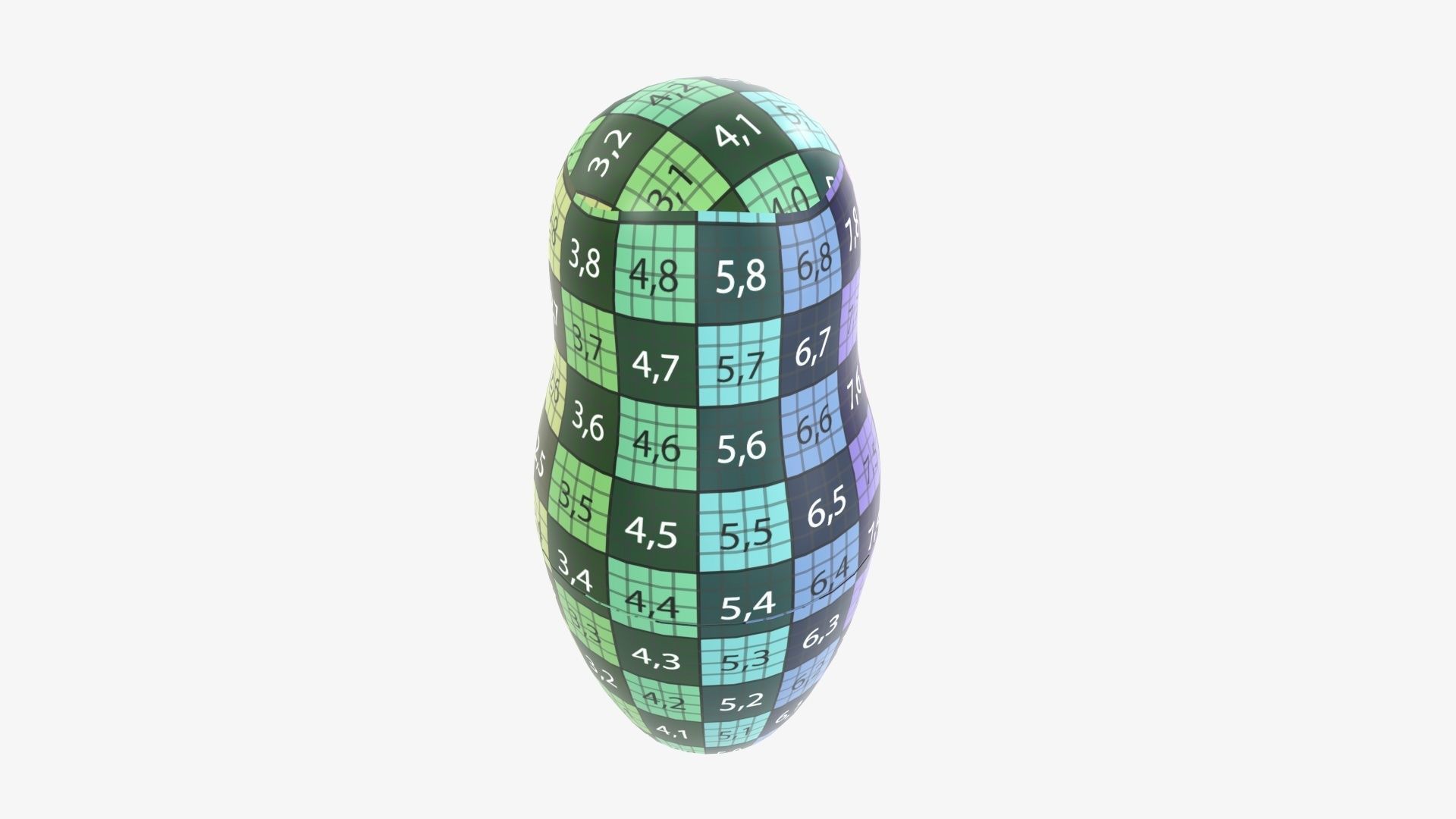 Nesting doll Matryoshka 01 3D model_16