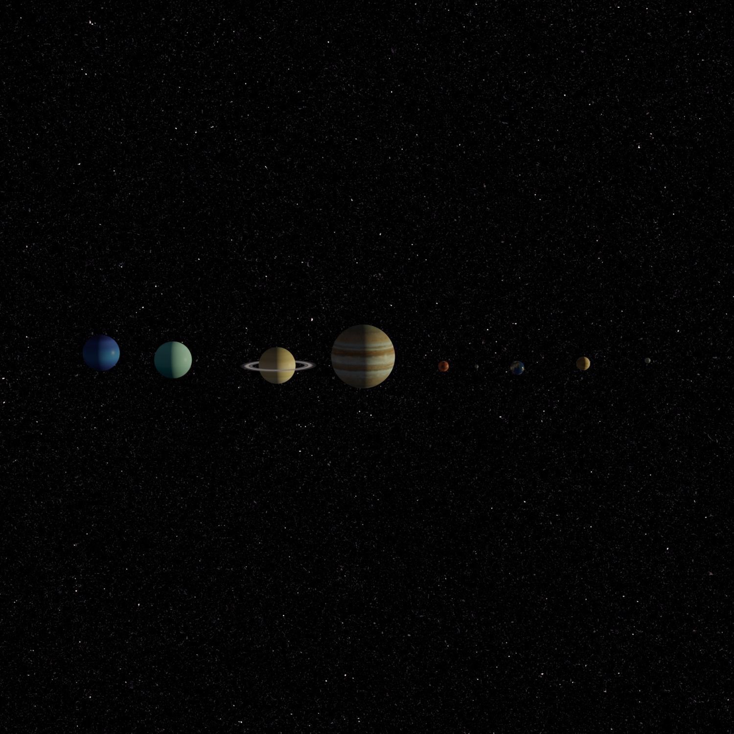 solar system 3D model_4