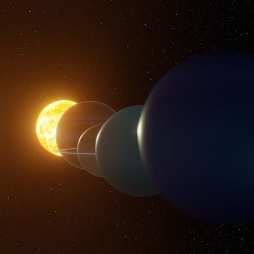 solar system 3D model
