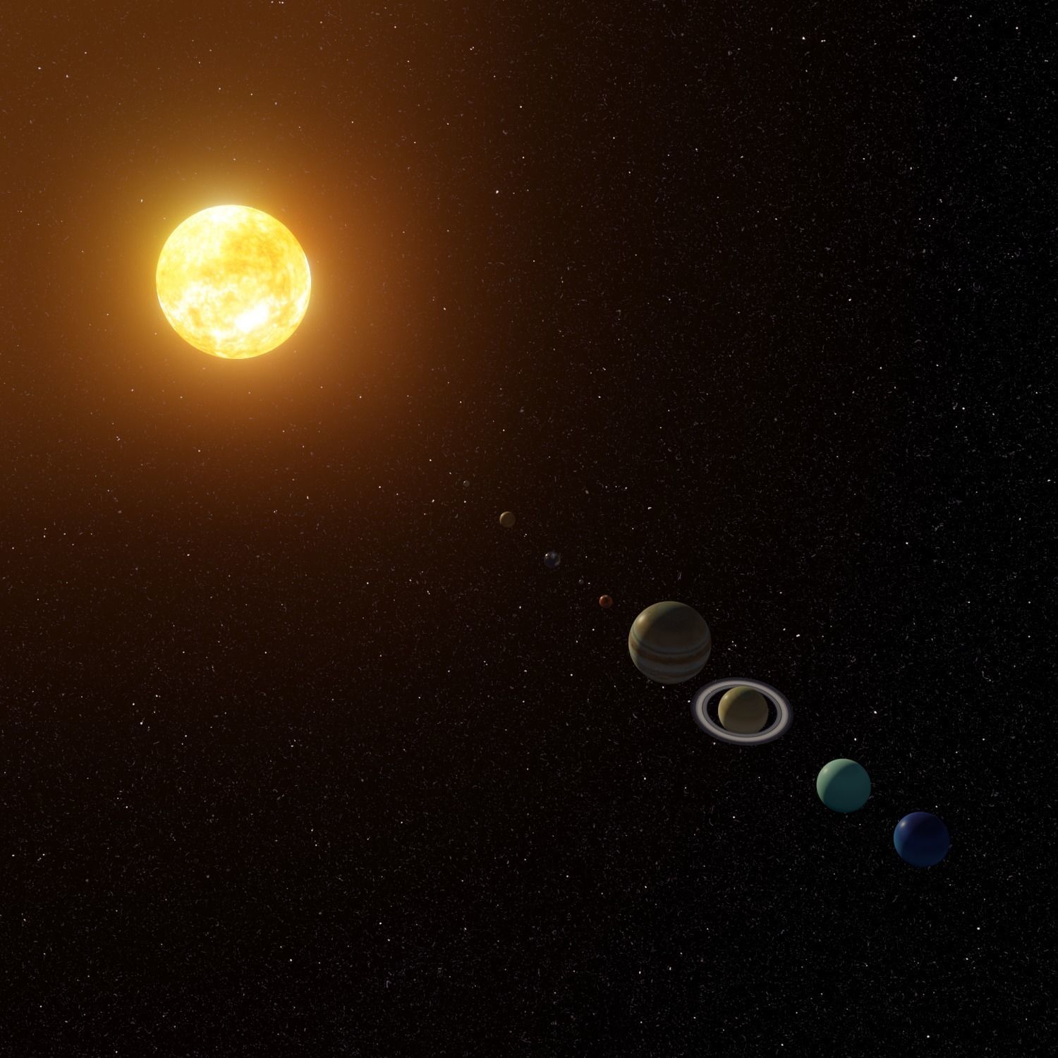 solar system 3D model_1