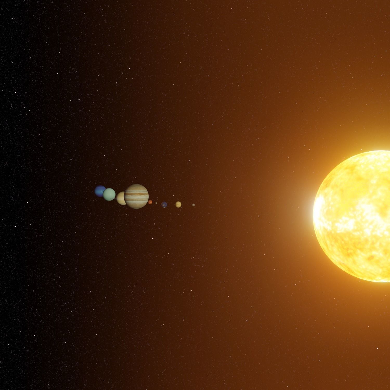 solar system 3D model_3