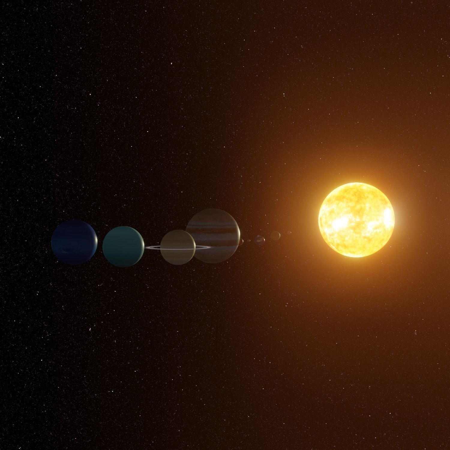 solar system 3D model_2