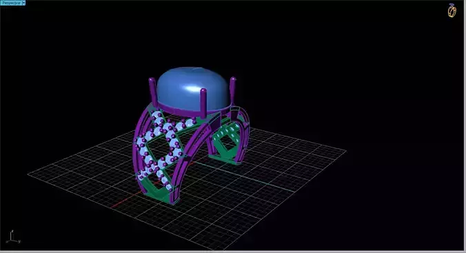 RIING ring with ball in middle 3D print model
