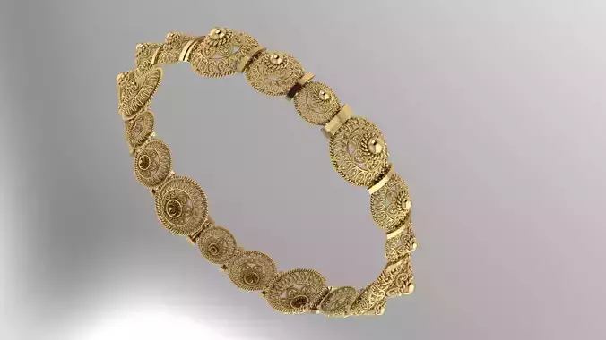 BANGLE gold bracelet