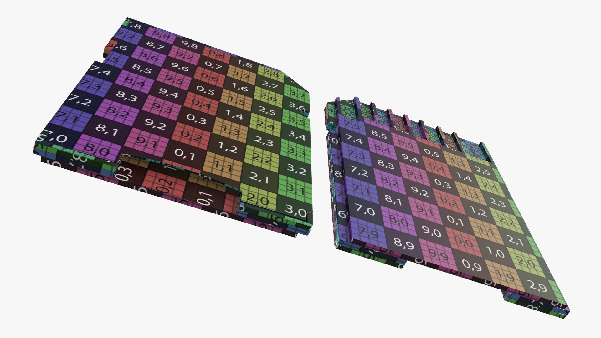 Micro SD card adapter 3D model_11