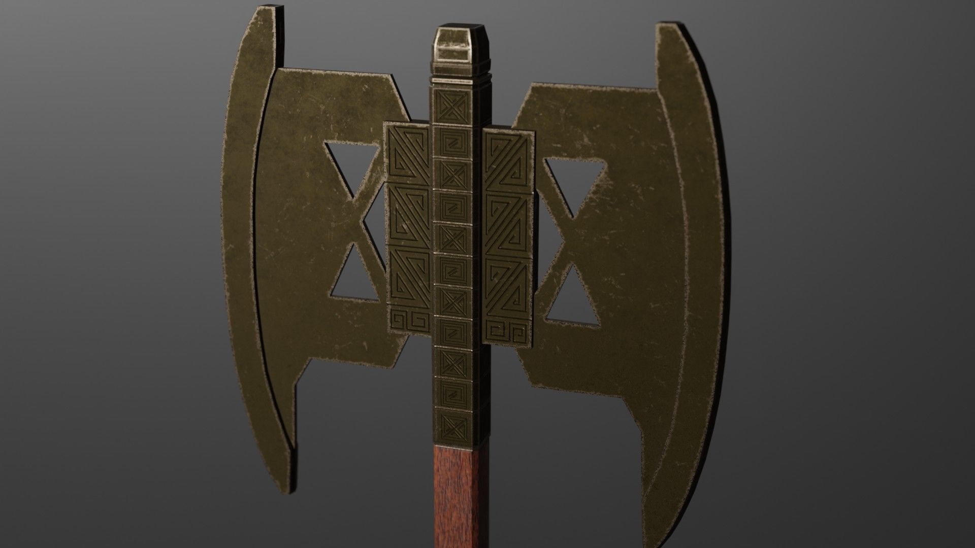 Gimli axe Free low-poly 3D model_2