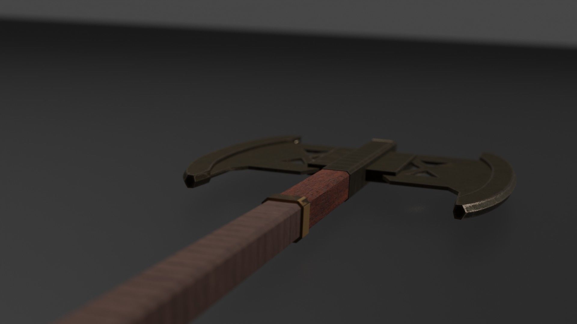 Gimli axe Free low-poly 3D model_3