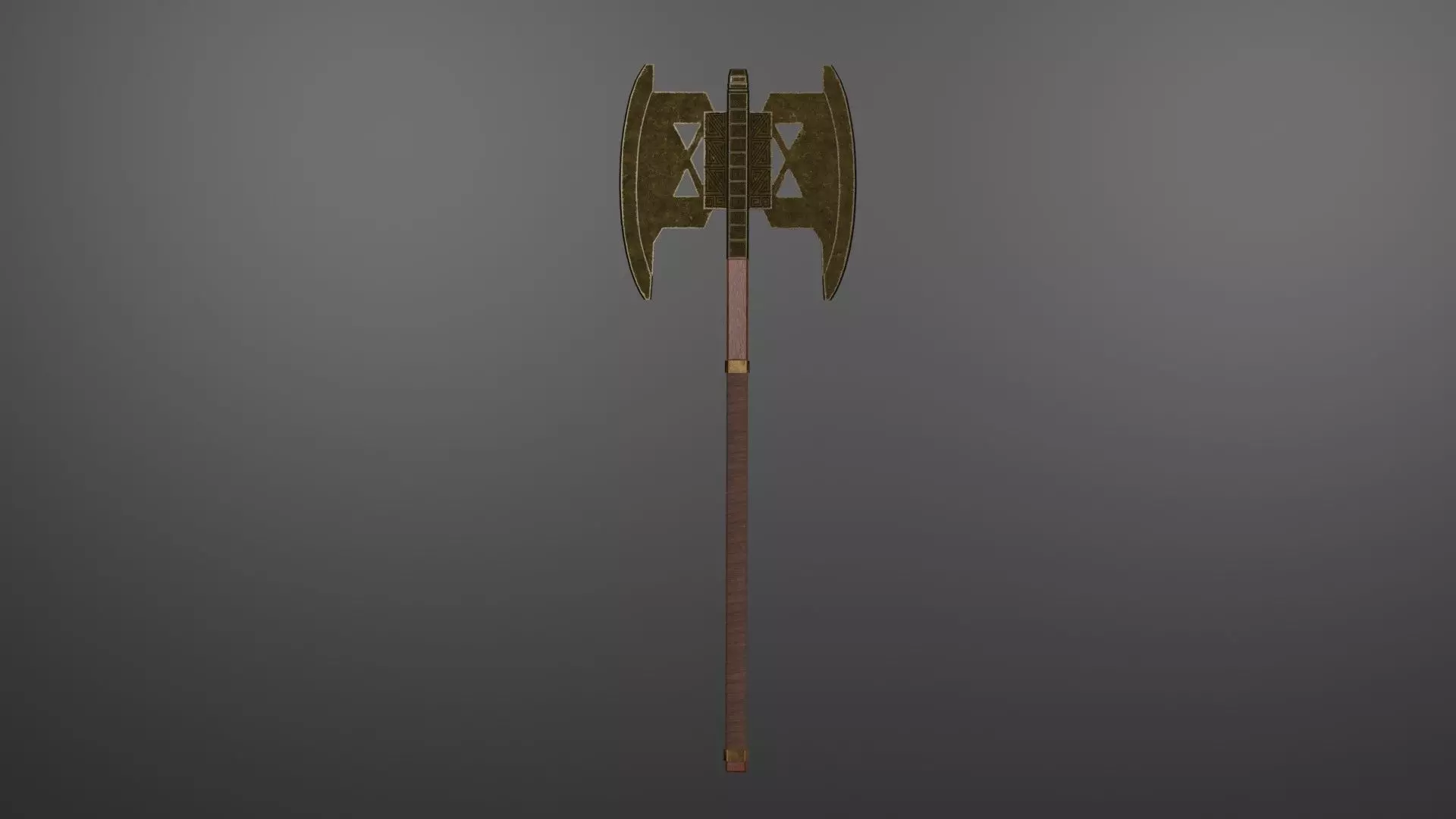 Gimli axe Free low-poly 3D model_0