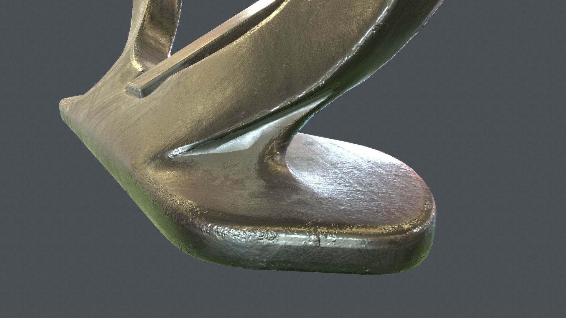 Ship anchor Low-poly 3D model_12